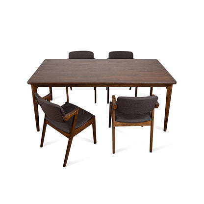 Risom DIning Table Medium Brown